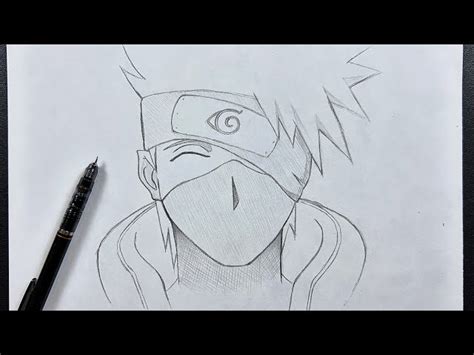 kakapusan drawing easy|How To Draw Kakashi .